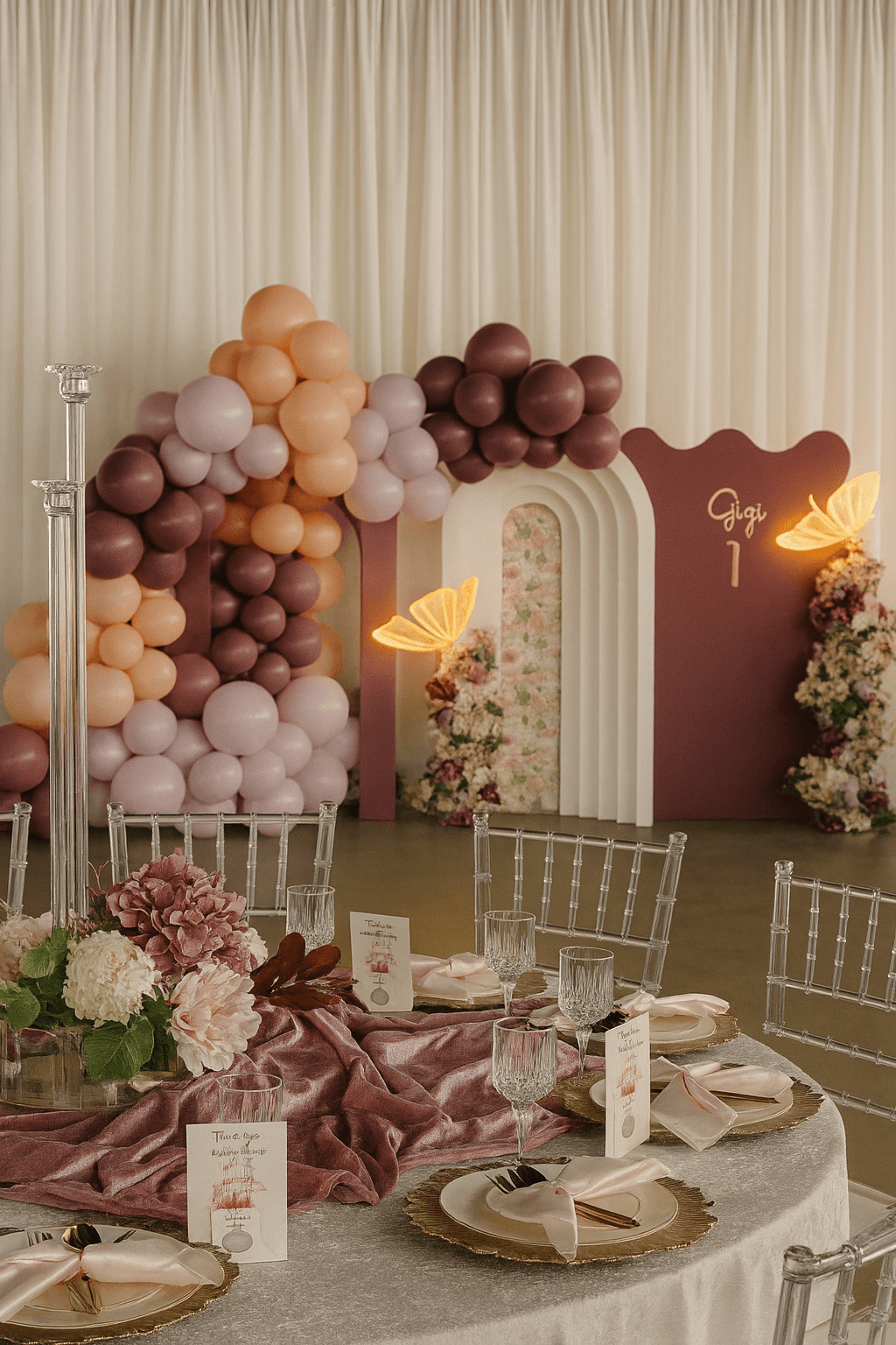 Kids birthday party coordination - Gigi's first birthday celebration by Dreamy Parties LA