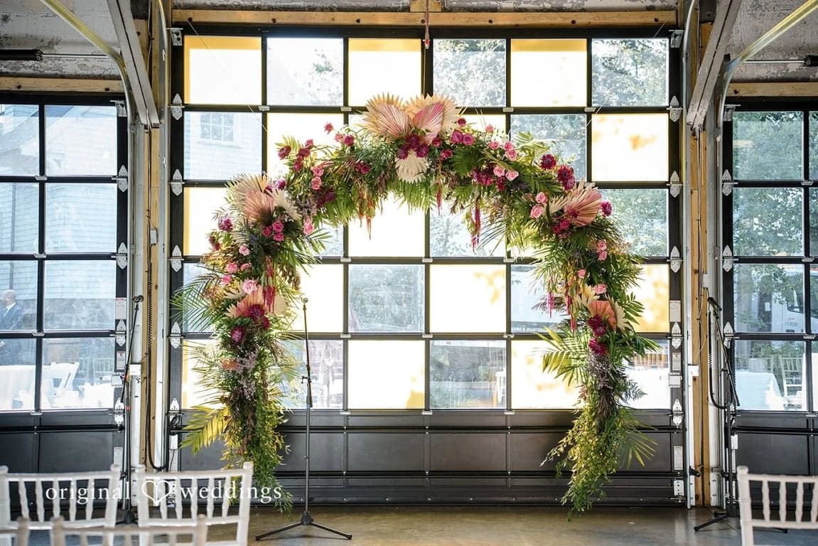 Custom floral design and installation for events in Los Angeles by Dreamy Parties LA