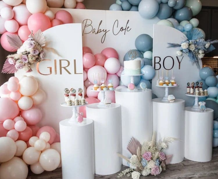 Professional gender reveal party planning and styling in Los Angeles by Dreamy Parties LA